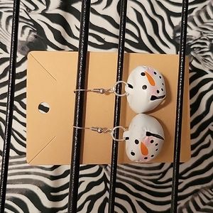 Snowmen Jingle Bell Earrings